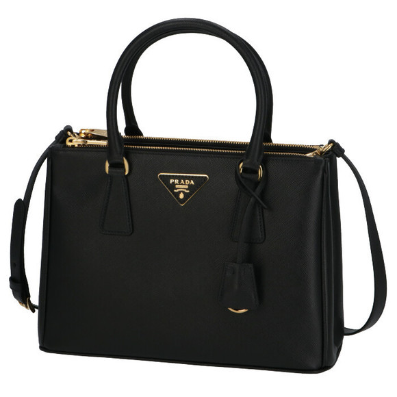 Prada Galleria Saffiano Medium Tote Bag Black - Picture 2 of 8